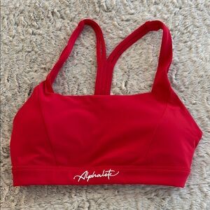 Alphalete Pulse Red Sports Bra